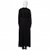 Elegant abaya with raglan sleeves- Black